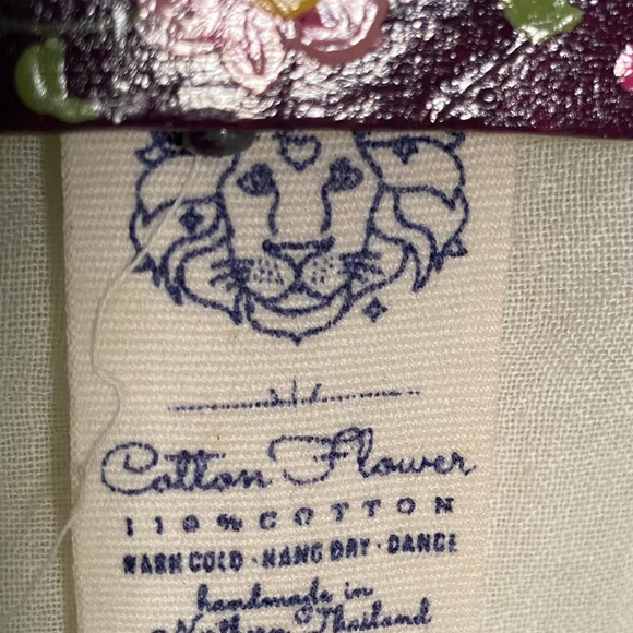 Cotton Flower 100% cotton gauze Robe.
Natural Cotton Color - Picture 4 of 4